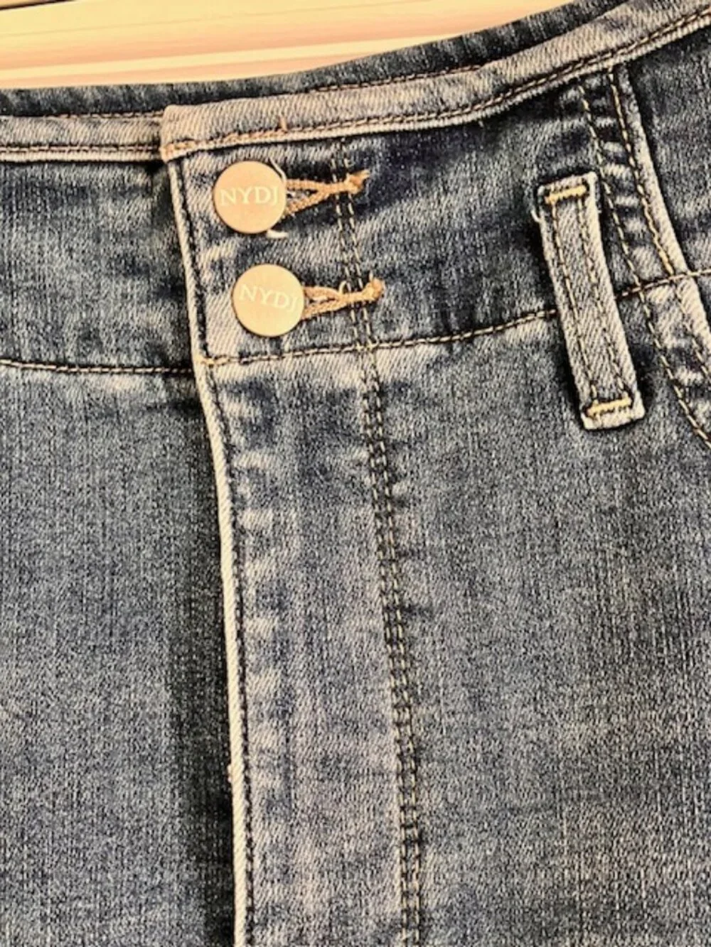 Women's denim skirt Lift X Tuck technology size 8 cottagecore casual stretch